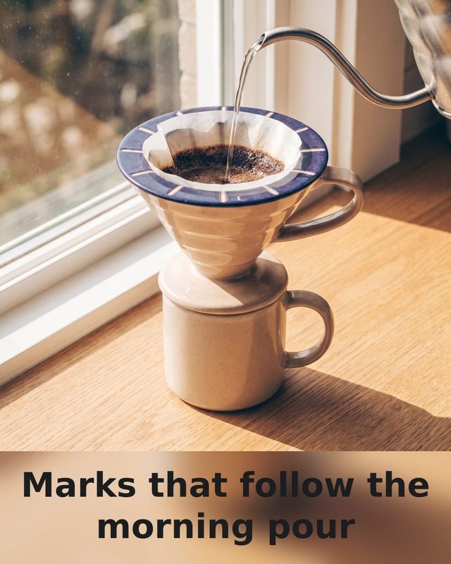 Concept sample: portrait Instagram post of the same pour-over scene and headline