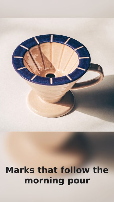 Concept sample: Instagram story of the dripper on a light background with the same headline